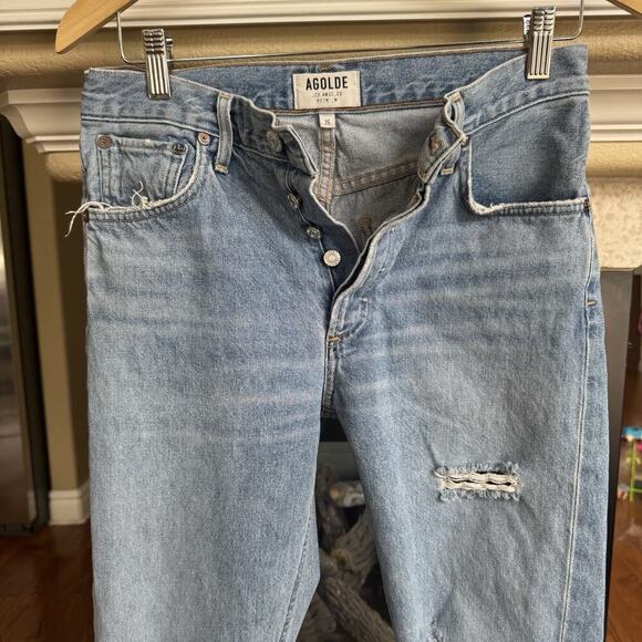 AGOLDE Jamie High Rise Straight Classic Jeans in Dakota A045C 2083 Size 26 - Picture 3 of 7